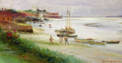 Familia desembarcando en marea baja de William Lionel Wyllie